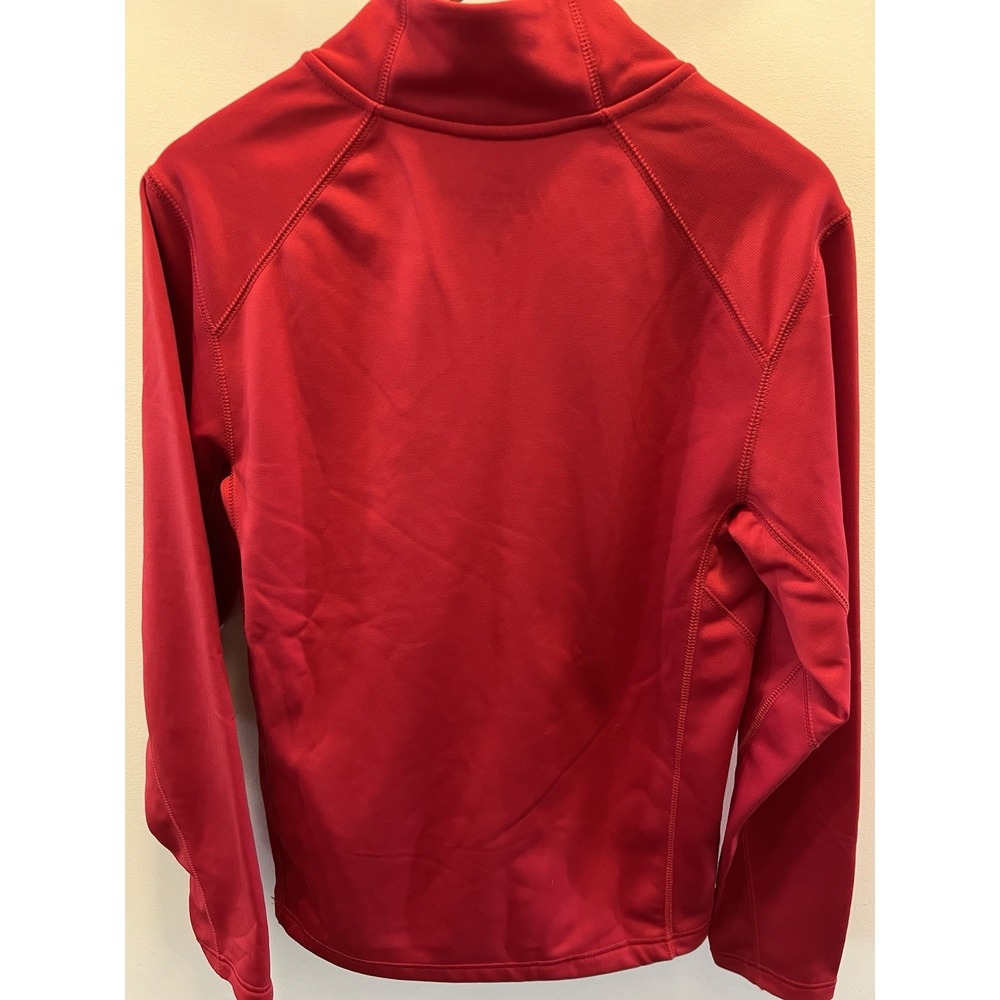 Nike KO Therma-fit Mock Quarter Zip Pullover Fleece Mens Small Red Black Swoosh - Picture 5 of 8